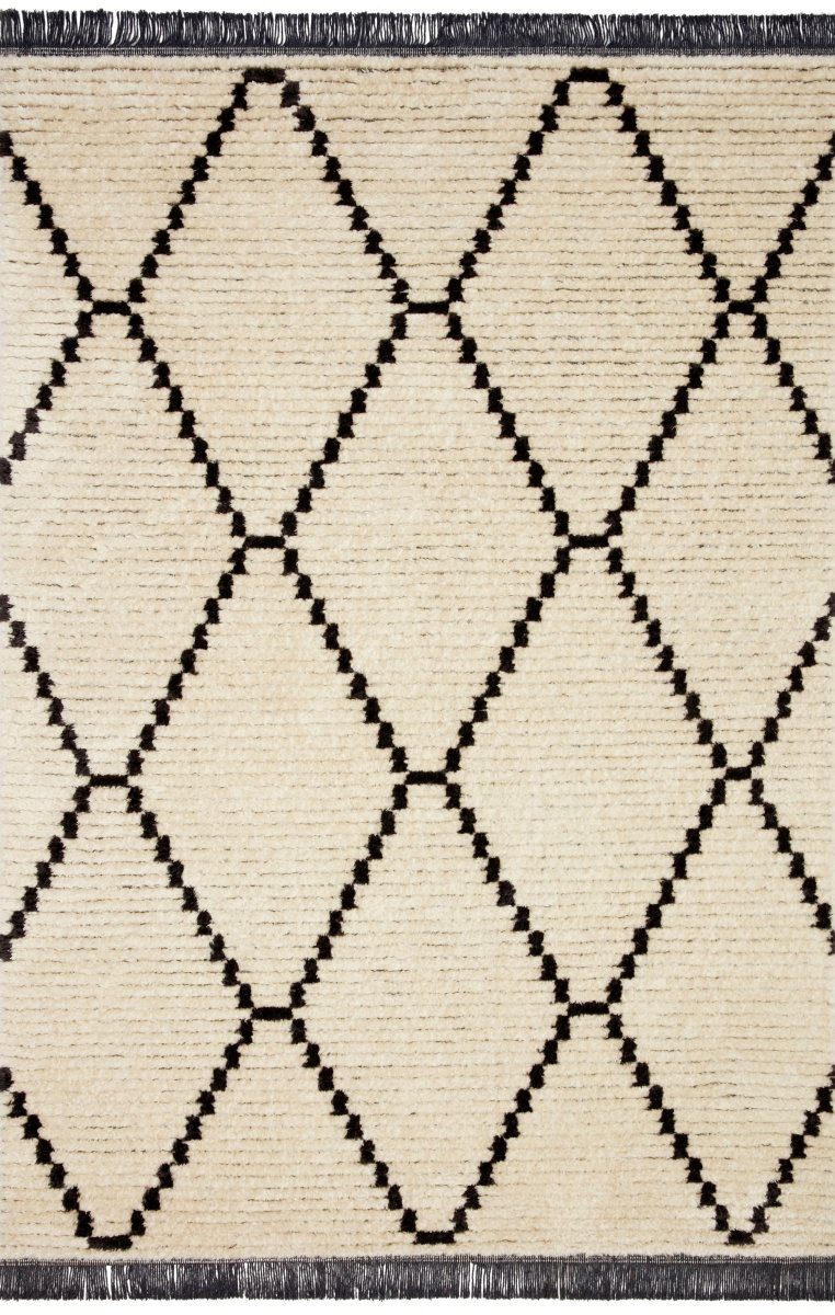 Chris Loves Julia x Loloi Alice Ali-04 Cream/Charcoal Rugs.