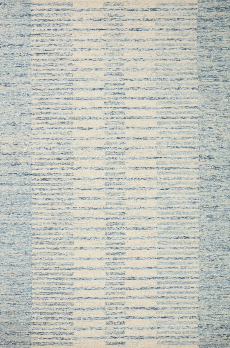 Chris Loves Julia x Loloi Chris Chr-01 Ivory/Denim Rug.