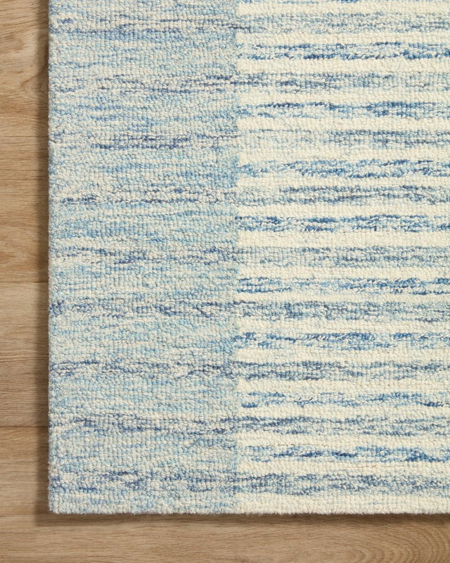 Chris Loves Julia x Loloi Chris Chr-01 Ivory/Denim Rug.