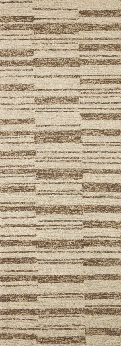 Chris Loves Julia x Loloi Polly Pol-04 Beige/Tobacco Rug.