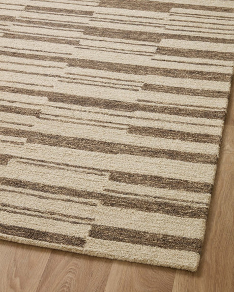 Chris Loves Julia x Loloi Polly Pol-04 Beige/Tobacco Rug.