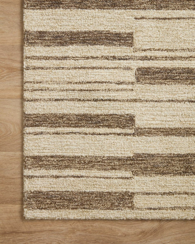 Chris Loves Julia x Loloi Polly Pol-04 Beige/Tobacco Rug.