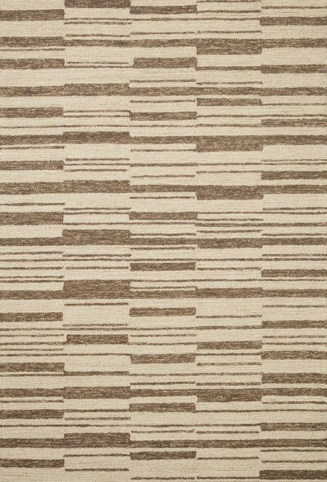 Chris Loves Julia x Loloi Polly Pol-04 Beige/Tobacco Rug.