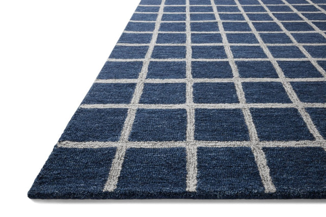 Chris Loves Julia x Loloi Polly Pol-05 Navy/Silver Rug.