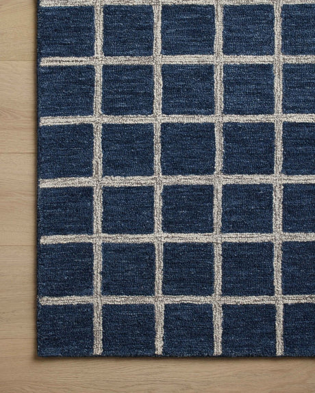 Chris Loves Julia x Loloi Polly Pol-05 Navy/Silver Rug.