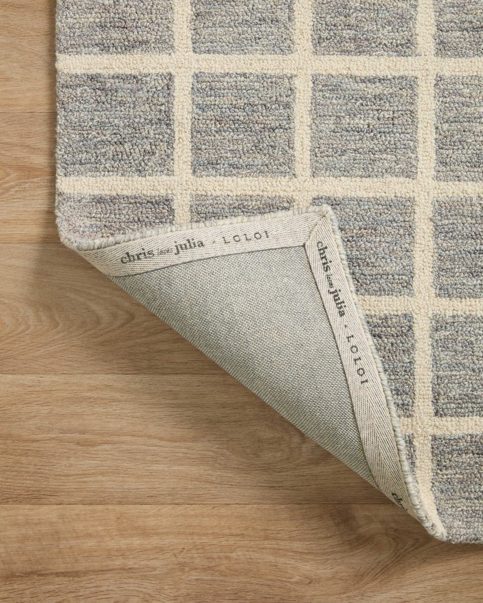Chris Loves Julia x Loloi Polly Pol-05 Slate/Ivory Rug.