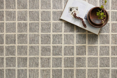 Chris Loves Julia x Loloi Polly Pol-05 Slate/Ivory Rug.