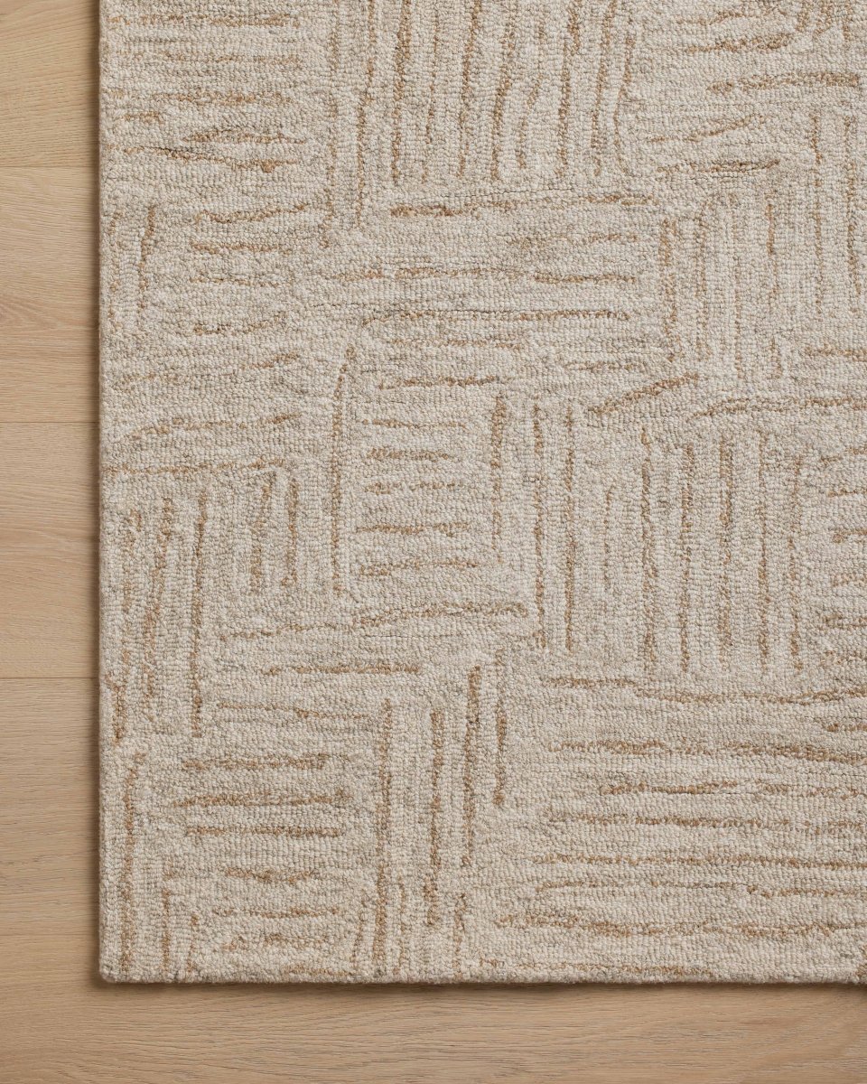 Chris Loves Julia x Loloi Polly Pol-08 Smoke/Sand Rug.