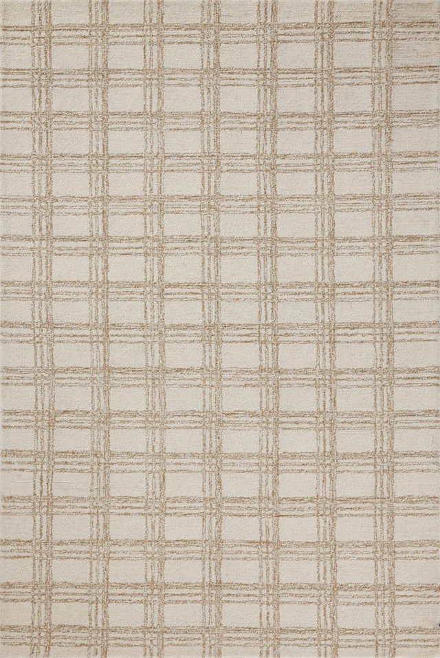 Chris Loves Julia x Loloi Polly Pol-12 Cream/Sand Rug.