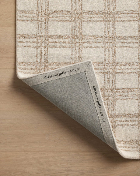 Chris Loves Julia x Loloi Polly Pol-12 Cream/Sand Rug.