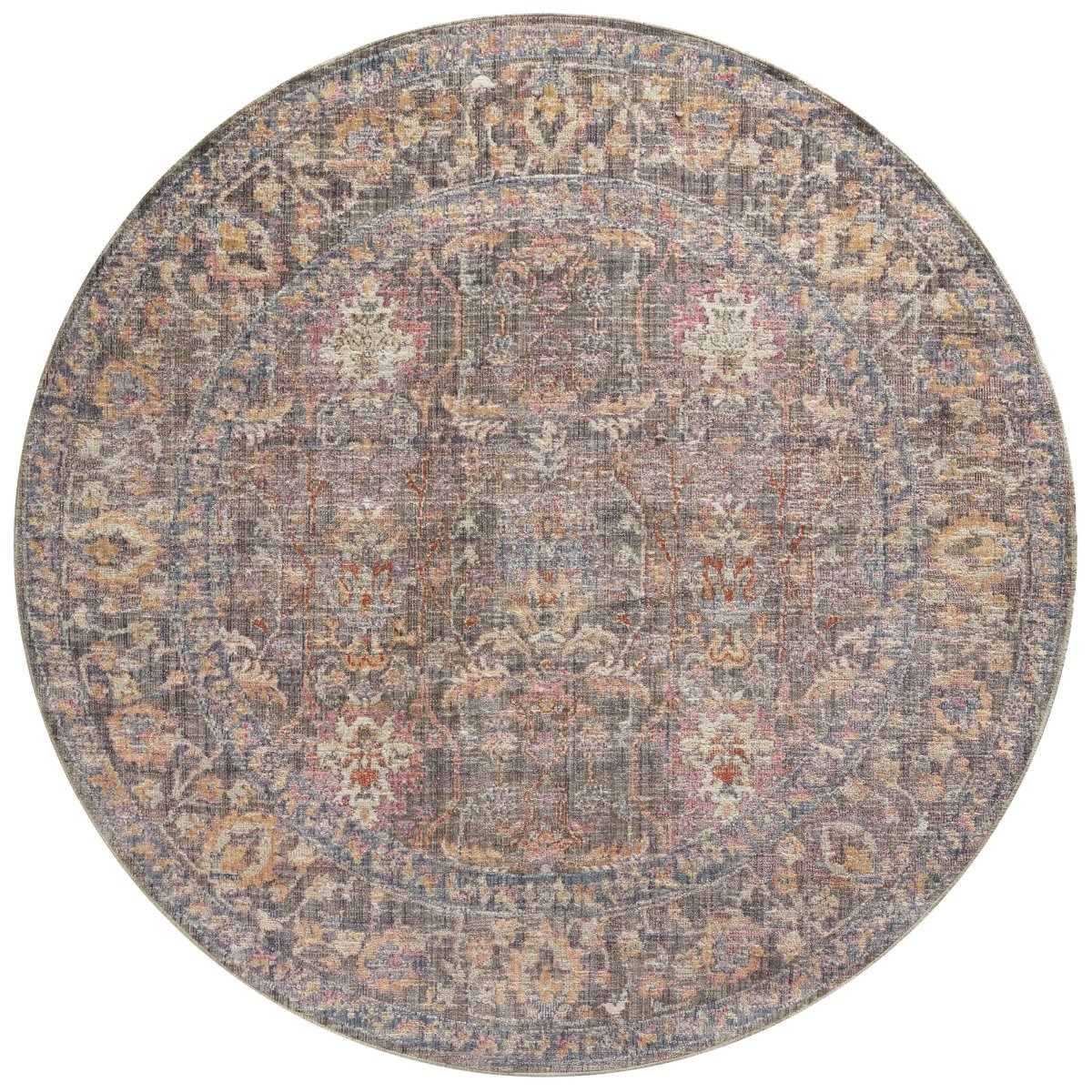 Chris Loves Julia x Loloi Rosemarie Roe-01 Stone/Multi Rugs.