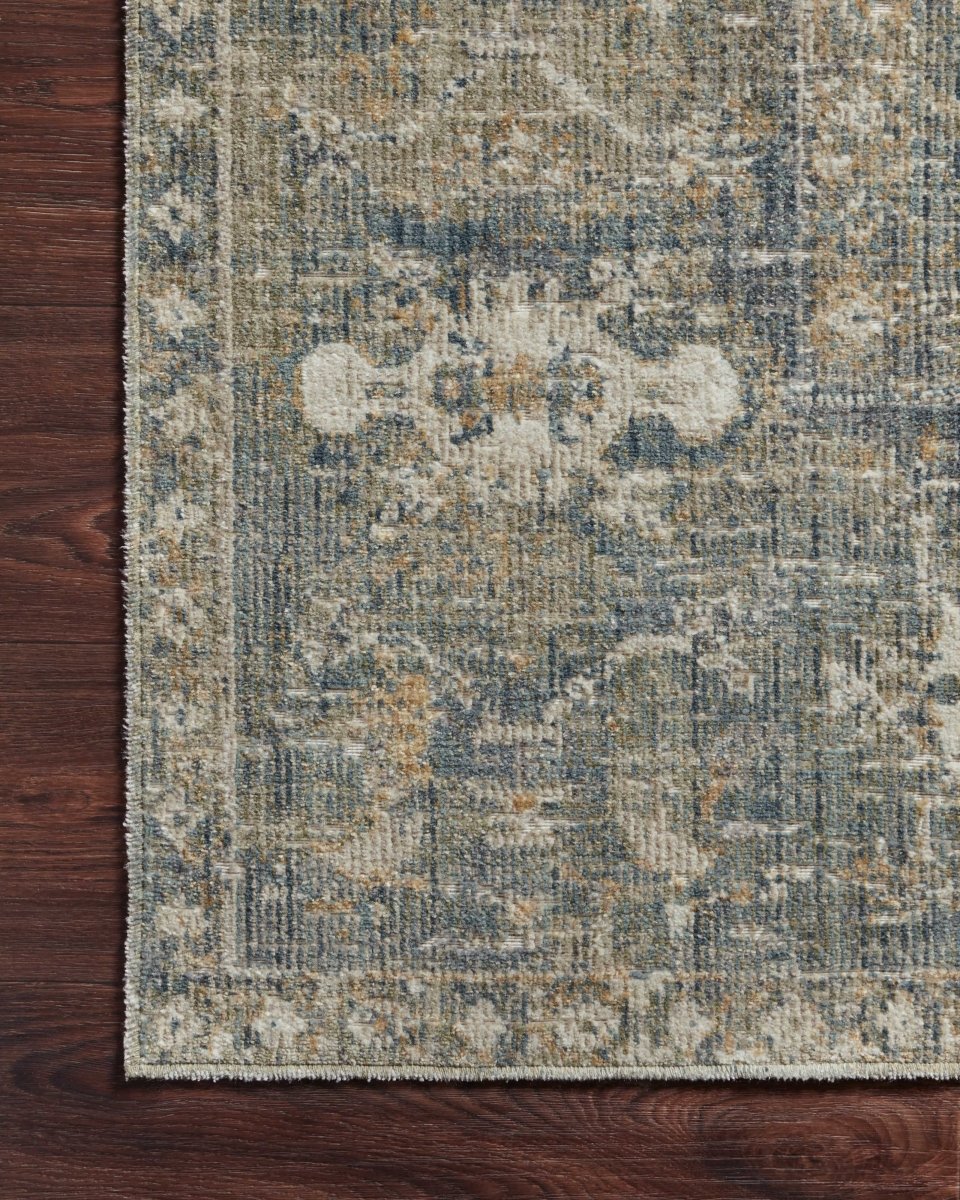 Chris Loves Julia x Loloi Rosemarie Roe-03 Sand/Lagoon Rugs.