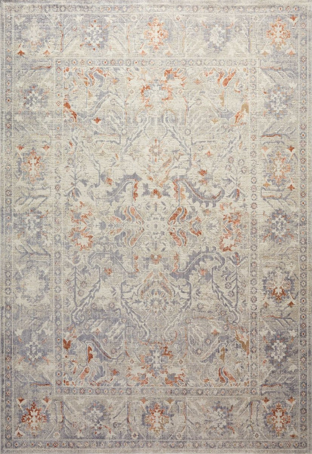 Chris Loves Julia x Loloi Rosemarie Roe-05 Oatmeal/Lavender Rugs.