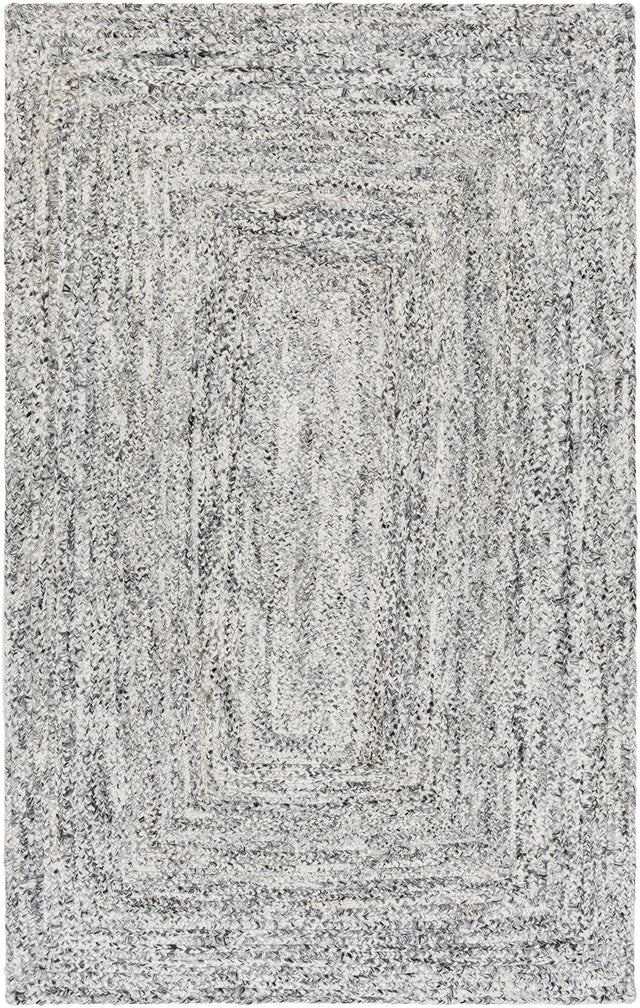 Surya Cologne Cog-2300 Pale Slate, Light Grey, Sterling Grey, Metallic - Silver, Pewter Rug.