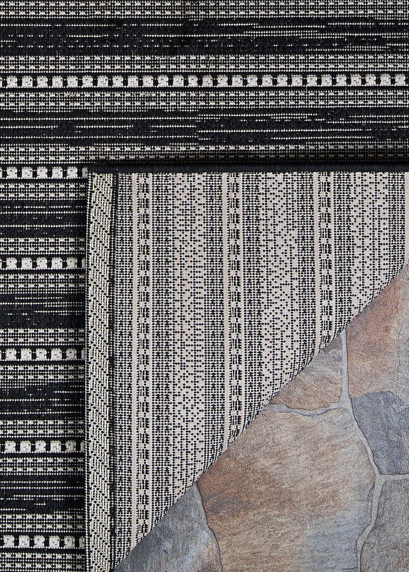 Couristan Afuera Beachcomber 5262/9008 Onyx/Shell Rugs - Couristan - 52629008020037t