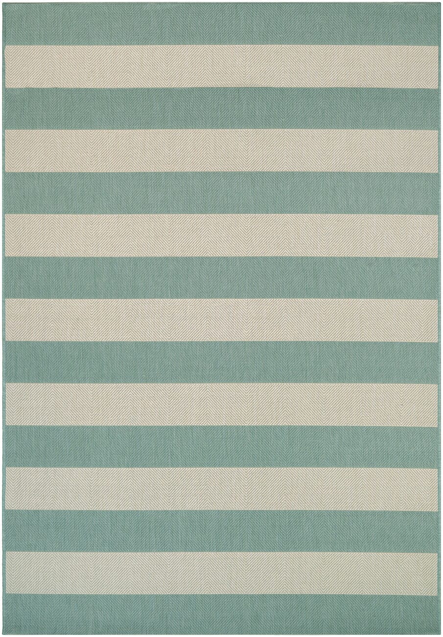 Couristan Afuera Yacht Club 5229/8003 Sea Mist / Ivory Rugs - Couristan - 52298003020037t