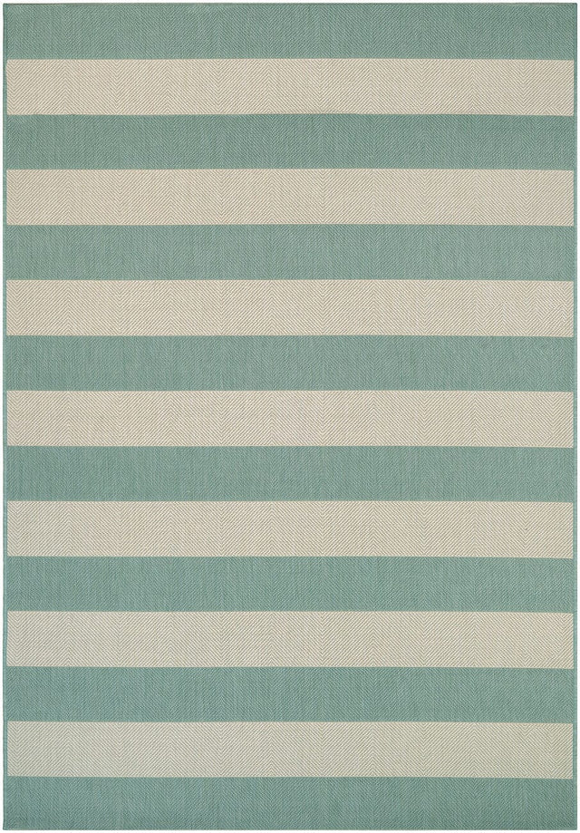 Couristan Afuera Yacht Club 5229/8003 Sea Mist / Ivory Rugs - Couristan - 52298003020037t
