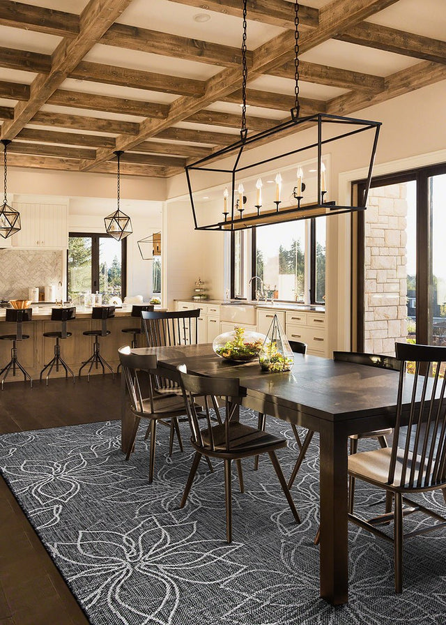 Couristan Charm Botanical 2554/2009 Ash Rugs - Couristan - 25542009033056t