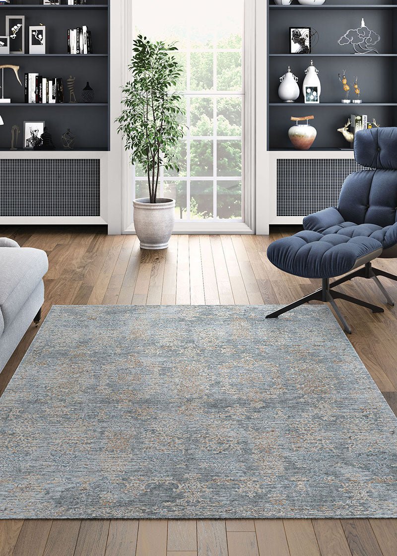 Couristan Couture Renaissance 6930/6695 Pewter/Mode Beige Rugs - Couristan - 69306695020037t