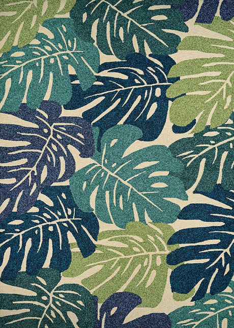 Couristan Covington Monstera 3534/1521 Cream / Multi Rugs - Couristan - 35341521020040t