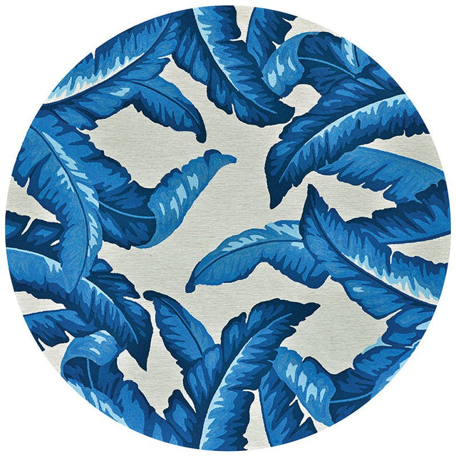 Couristan Covington Palm Leaves 2993/2003 Blue Rugs - Couristan - 29932003020040t