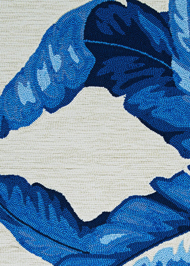 Couristan Covington Palm Leaves 2993/2003 Blue Rugs - Couristan - 29932003710710n