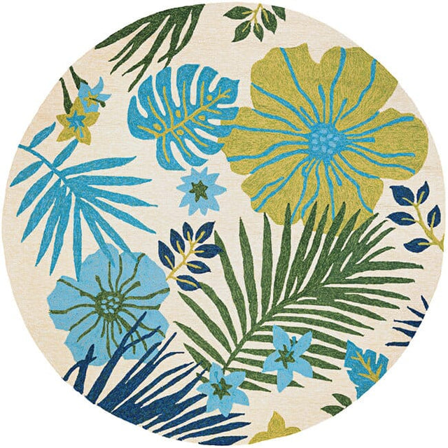 Couristan Covington Summer Laelia 5356/3561 Ivory / Fern Rugs - Couristan - 53563561710710n