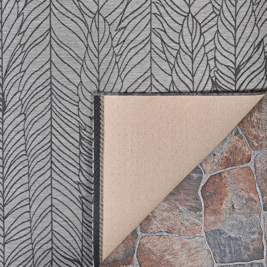 Couristan Dolce Majorelle 7503/0575 Silver - Black Rug - Couristan - 75030575040510t