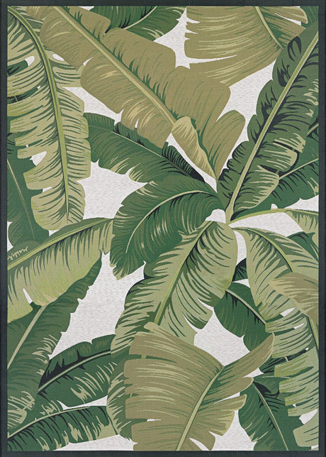 Couristan Dolce Palm Lily 7506/0004 Hunter Green / Ivory Rugs - Couristan - 75060004023311t