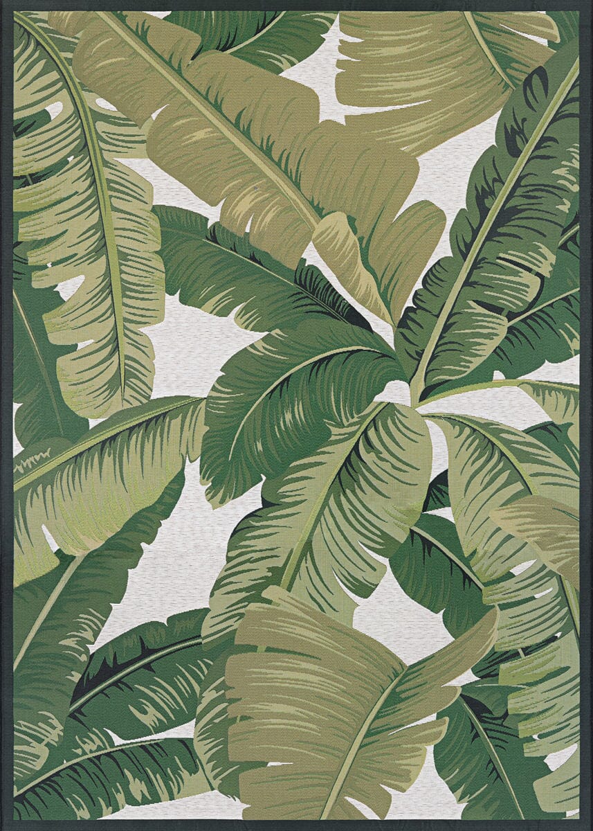 Couristan Dolce Palm Lily 7506/0004 Hunter Green / Ivory Rugs - Couristan - 75060004023311t