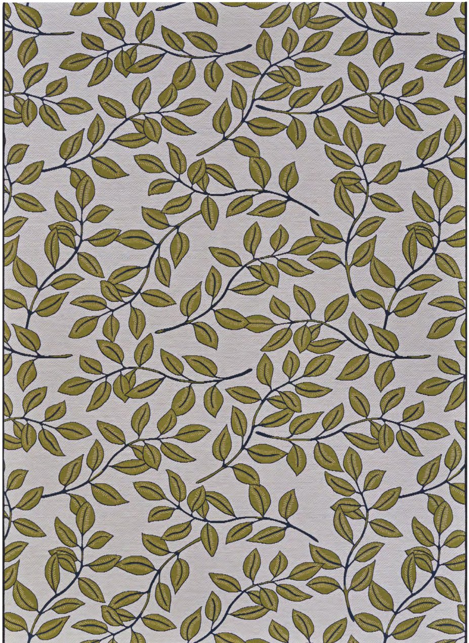 Couristan Dolce Summer Ivy 7512/0045 Ivory Olive Rug - Couristan - 75120045040510t