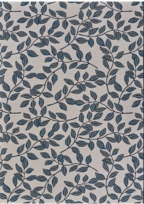 Couristan Dolce Summer Ivy 7512/0845 Ivory Slate Blue Rug - Couristan - 75120845040510t