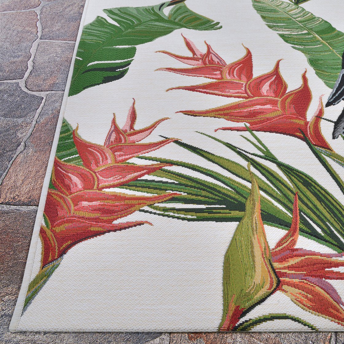 Couristan Dolce Toucans 7502/0002 Ivory Rug - Couristan - 75020002023710u