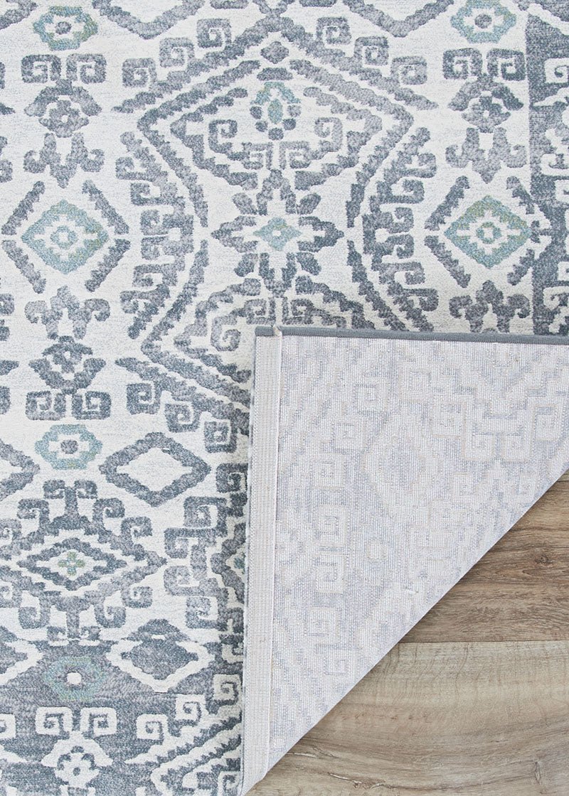 Couristan Everest Bohemia 6374/6757 Greystone/Lime Rugs - Couristan - 63746757020037t