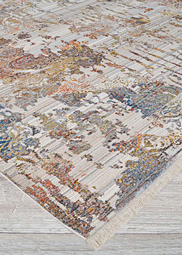 Couristan Halli Abstract Florals H653/1001 Antique Lace - Mlt Rugs - Couristan - h6531001053076t