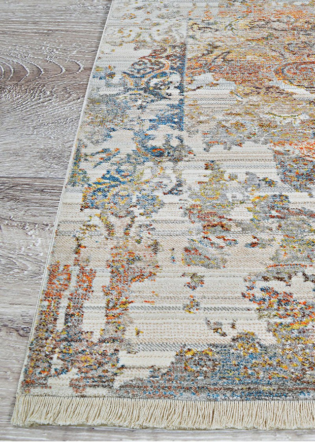 Couristan Halli Abstract Florals H653/1001 Antique Lace - Mlt Rugs - Couristan - h6531001053076t