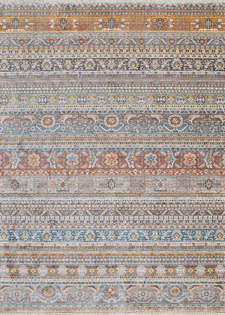 Couristan Halli Bokhara H723/3001 Stone - Brick - Mlt Rugs - Couristan - h7233001053076t