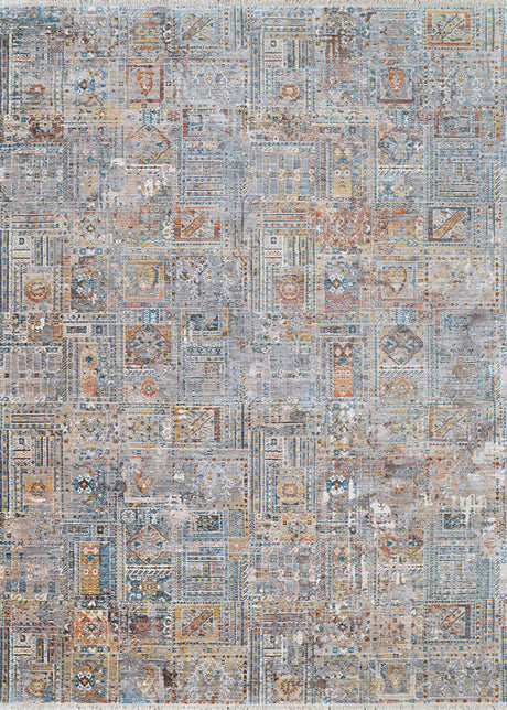 Couristan Halli Persian Panel H708/1100 Skyblu - Stone - Mlt Rugs - Couristan - h7081100053076t