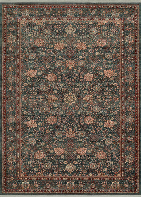Couristan Kashimar Floral Vase 0614/4365 Sage Rug - Couristan - 06144365046069t