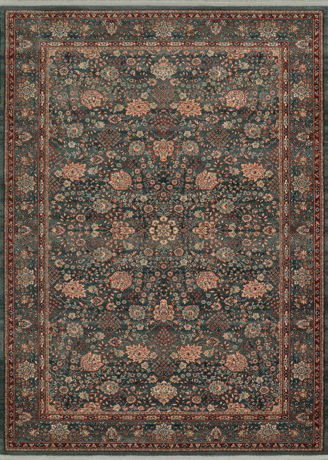 Couristan Kashimar Floral Vase 0614/4365 Sage Rug - Couristan - 06144365046069t