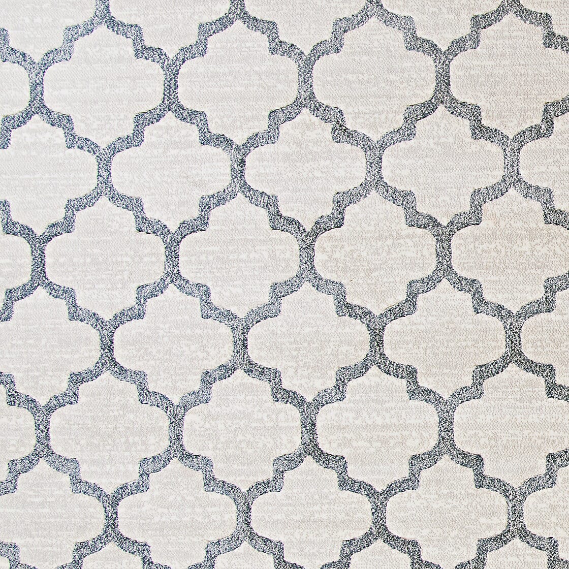 Couristan Marina Garden Gate 8976/0515 Oyster / Slate Blue Rugs - Couristan - 89760515020311t