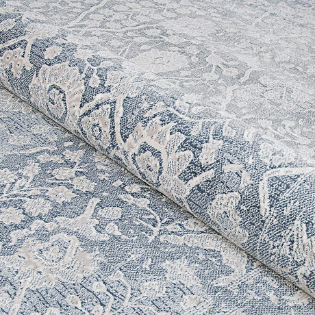 Couristan Marina Lillian 8974/0535 Slate Blue / Oyster Rugs.