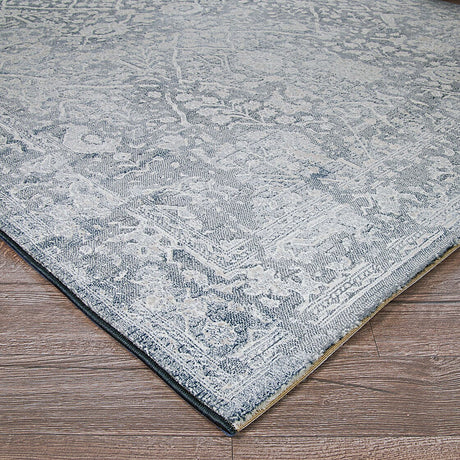 Couristan Marina Lillian 8974/0535 Slate Blue / Oyster Rugs.