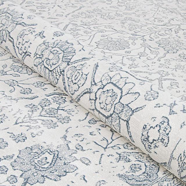 Couristan Marina Lillian 8974/0567 Oyster / Slate Blue Rugs.