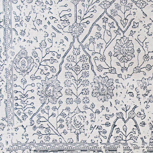 Couristan Marina Lillian 8974/0567 Oyster / Slate Blue Rugs.