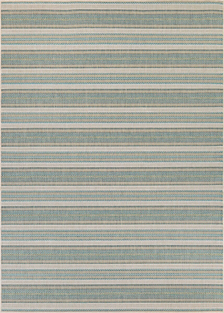 Couristan Monaco Marbella 6041/3107 Blue Mist / Ivory Rugs.