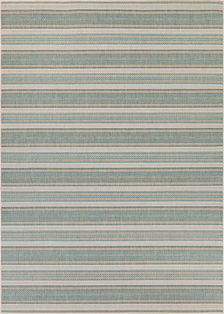 Couristan Monaco Marbella 6041/3107 Blue Mist / Ivory Rugs.