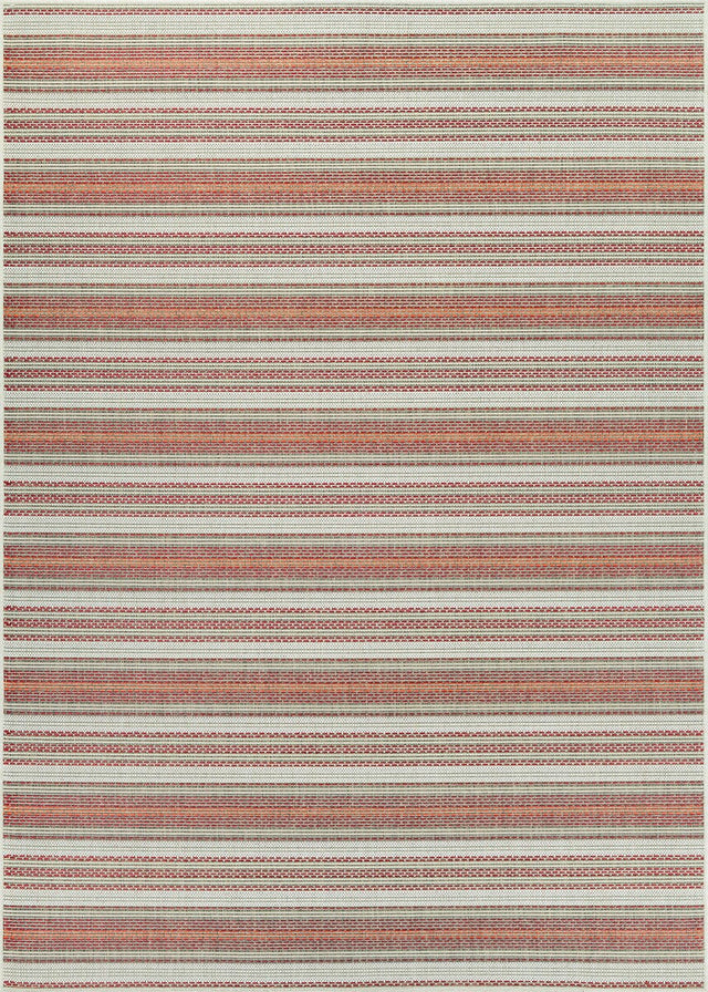 Couristan Monaco Marbella 6041/3151 Coral / Ivory / Pewter Rugs.