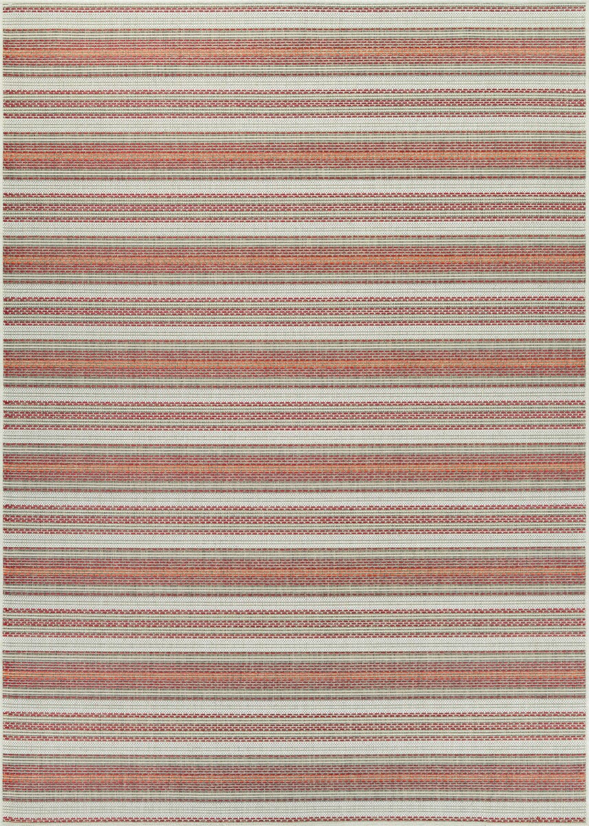 Couristan Monaco Marbella 6041/3151 Coral / Ivory / Pewter Rugs.