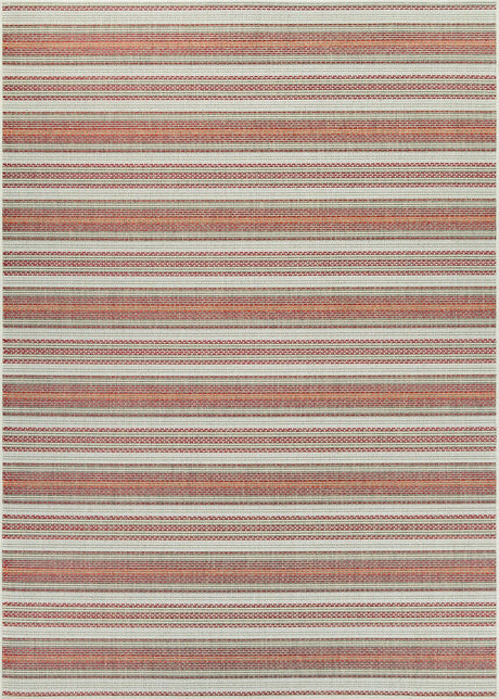 Couristan Monaco Marbella 6041/3151 Coral / Ivory / Pewter Rugs.